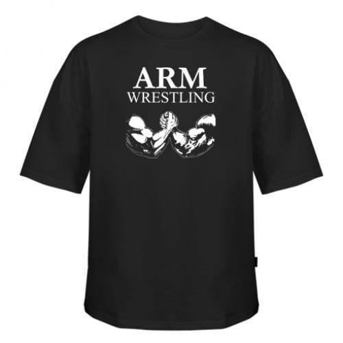 Футболка оверсайз Owi Arm Wrestling XL Чорний (11281314-2-27766-XL)