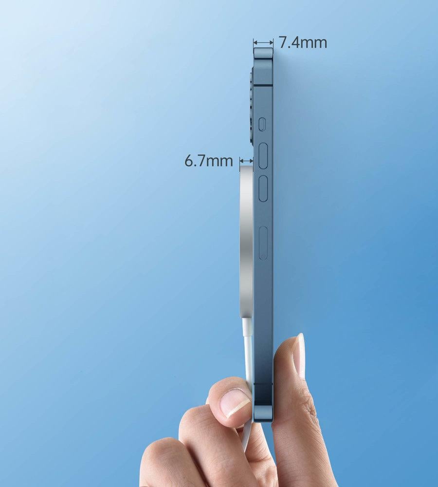 Зарядний пристрій бездротовий Choetech MagSafe Qi магнітний з алюмінієвою підставкою 15 Вт (H047) - фото 6 Зарядний пристрій бездротовий Choetech MagSafe Qi магнітний з алюмінієвою підставкою 15 Вт (H047) - фото 6