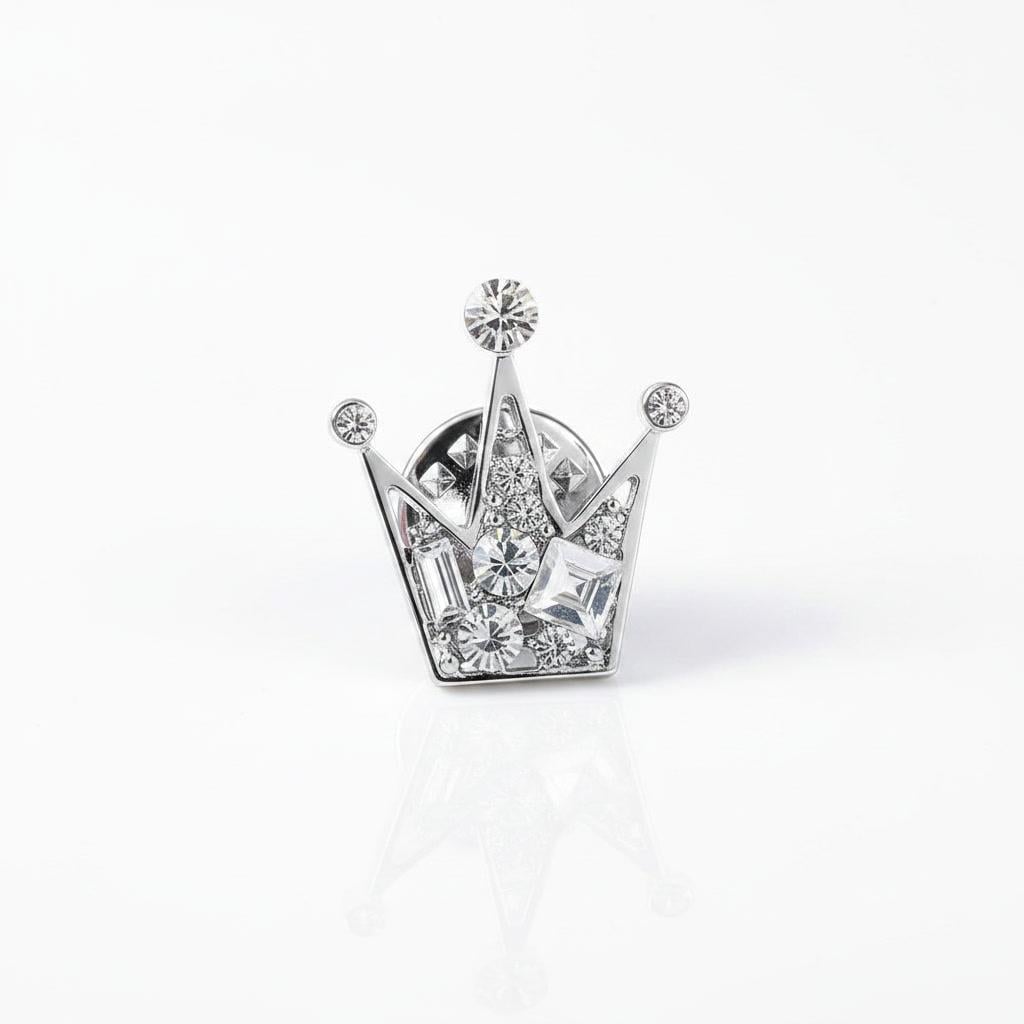Брошка Корона Серебристый (751117336)