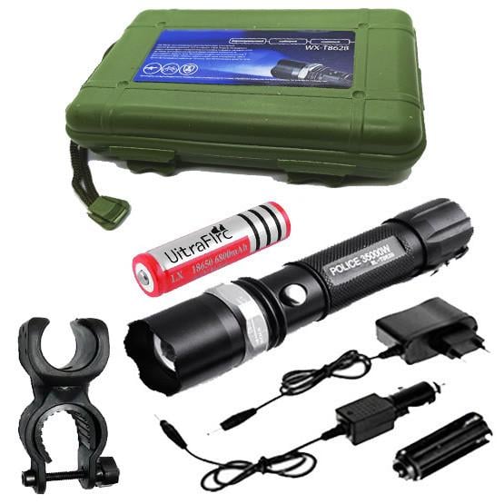 Фонарь ручной X-Balog BL-8628-XPE с велокреплением (1711665361)