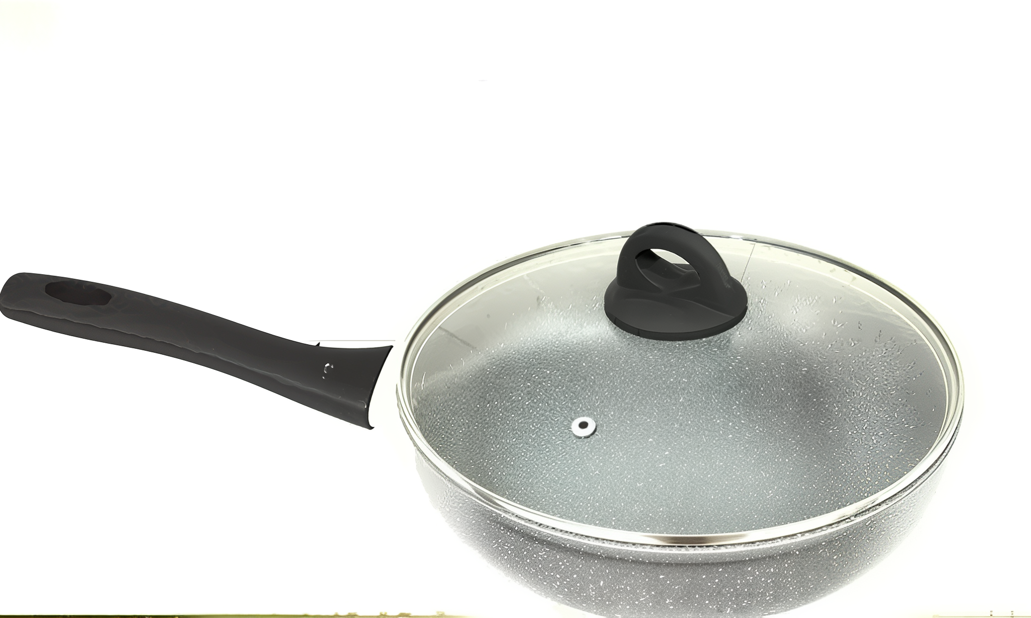 Сковорода глибока Benson BN-494 мармурова антипригарна покриття 24х6,3 см (5-18-BN-494)