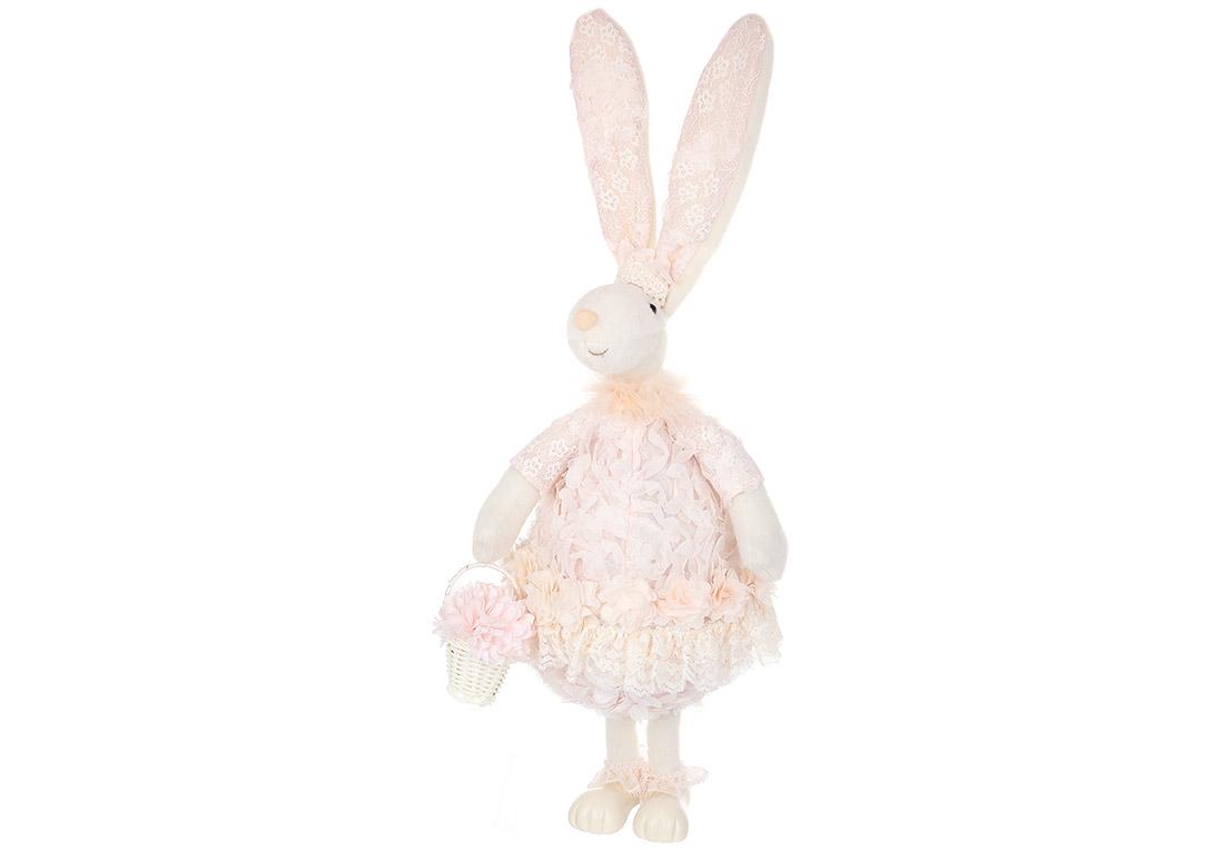Фигура декоративная Крольчиха с корзиной 26x20x48 см (831-915)