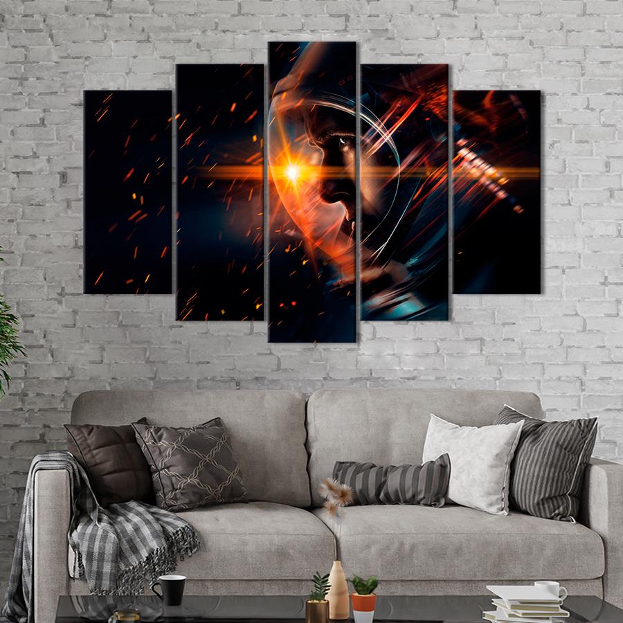 Настенний декор Постер фильма Человек на Луне 187x119 см (A54-5)