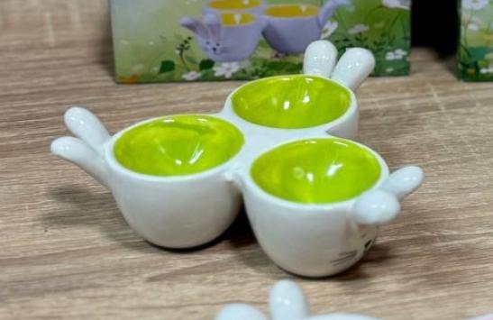 Підставка великодня для яєць Stenson Easter керамічне 12х5 см (R40684-2)