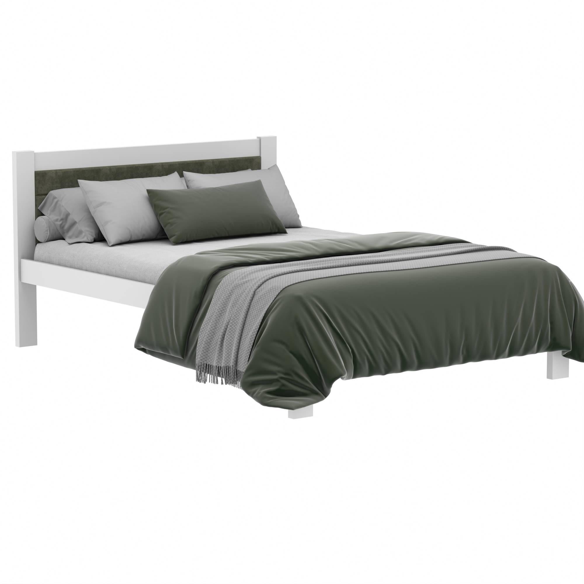 Кровать Лунга J-90 дерево полуторное 140х200 Белый (129211) Кровать Лунга J-90 дерево полуторное 140х200 Белый (129211)