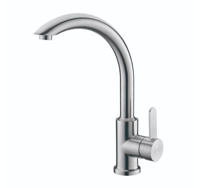 Смеситель кухонный KOER KI-70019-02 нержавеющая сталь (KR4795)