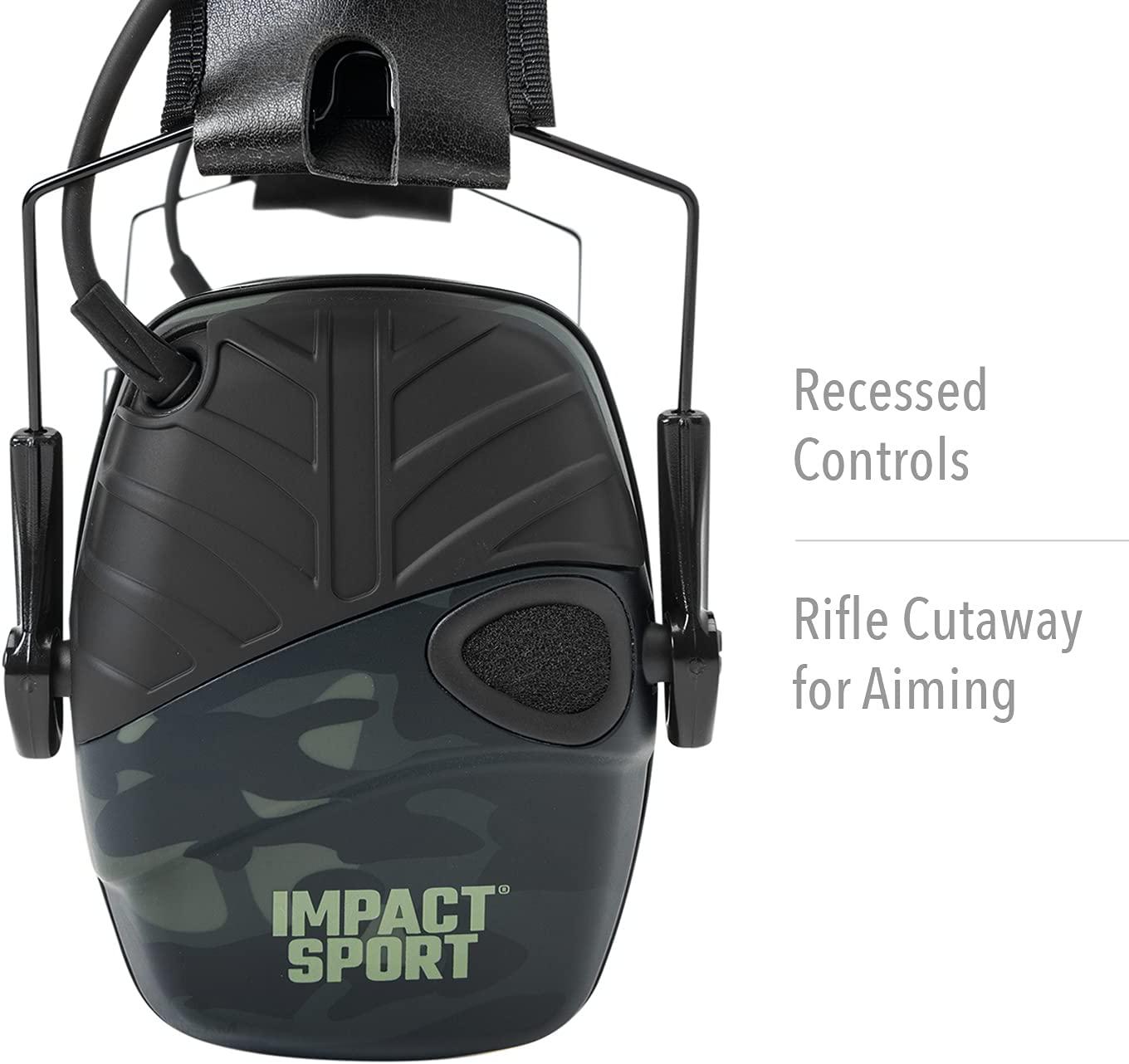 Наушники шумоподавляющие Howard Leight Impact Sport R-02527 с NRR защитой 22 дБ Темный камуфляж - фото 6