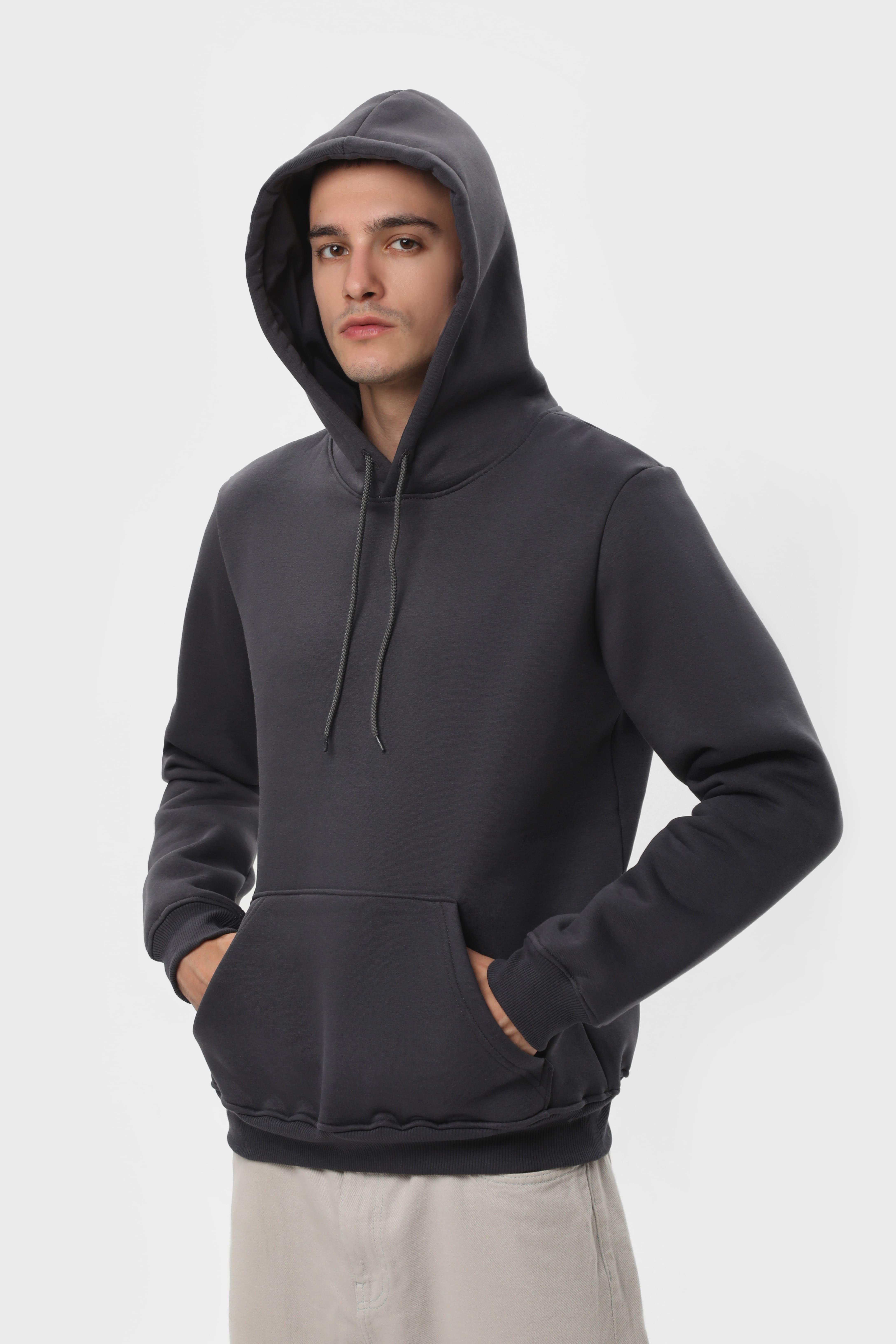 Худи утепленный RAY BASIC U0401 UNISEX XL Темно-серый - фото 3 Худи утепленный RAY BASIC U0401 UNISEX XL Темно-серый - фото 3