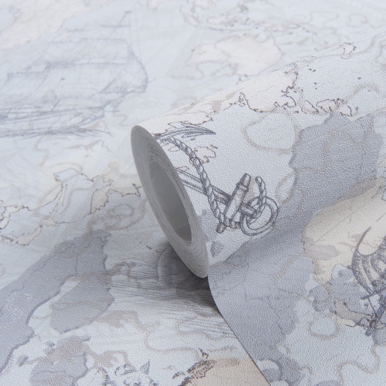 Шпалери універсальні LS миючі 10,05х1,06 м Блакитно-бежевий (5-1539)