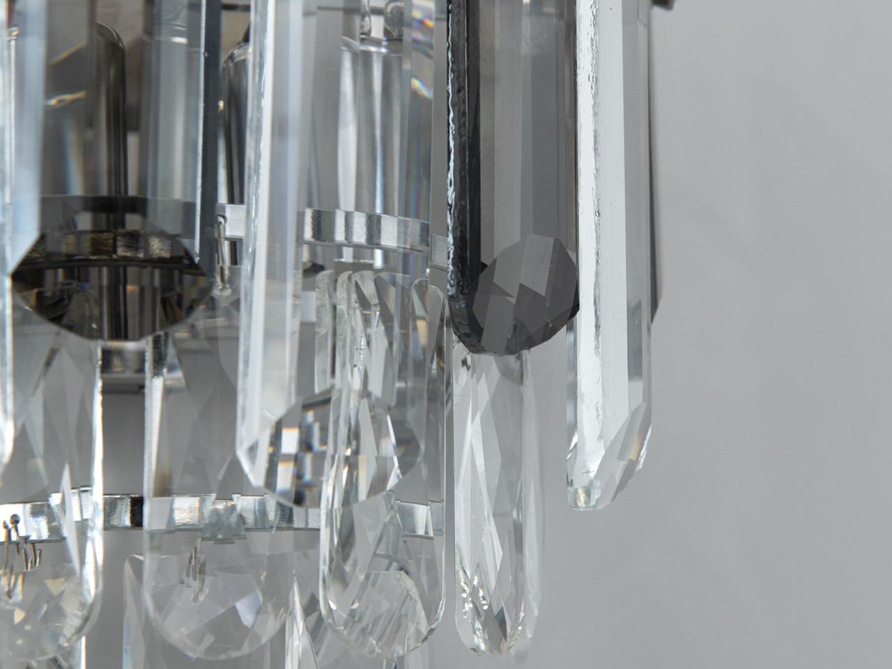 Бра из хрусталя в гостиную 2022-2WCH-LS на 2 лампы Хром (2103073514) - фото 4 Бра из хрусталя в гостиную 2022-2WCH-LS на 2 лампы Хром (2103073514) - фото 4