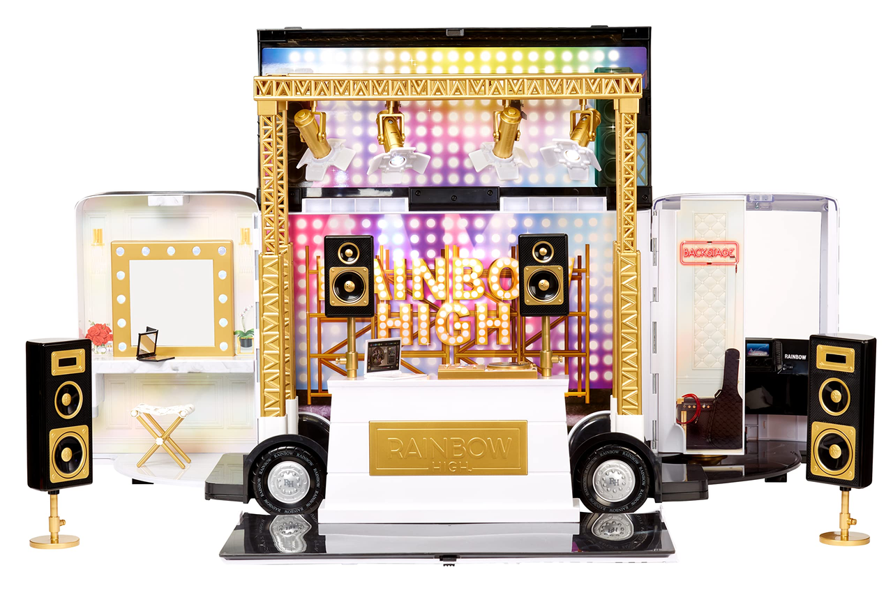 Ігровий набір для ляльок Rainbow High Rainbow Vision World Tour Bus & Stage 4-in-1 Light-Up Deluxe Toy Playset (2443119492) Ігровий набір для ляльок Rainbow High Rainbow Vision World Tour Bus & Stage 4-in-1 Light-Up Deluxe Toy Playset (2443119492)