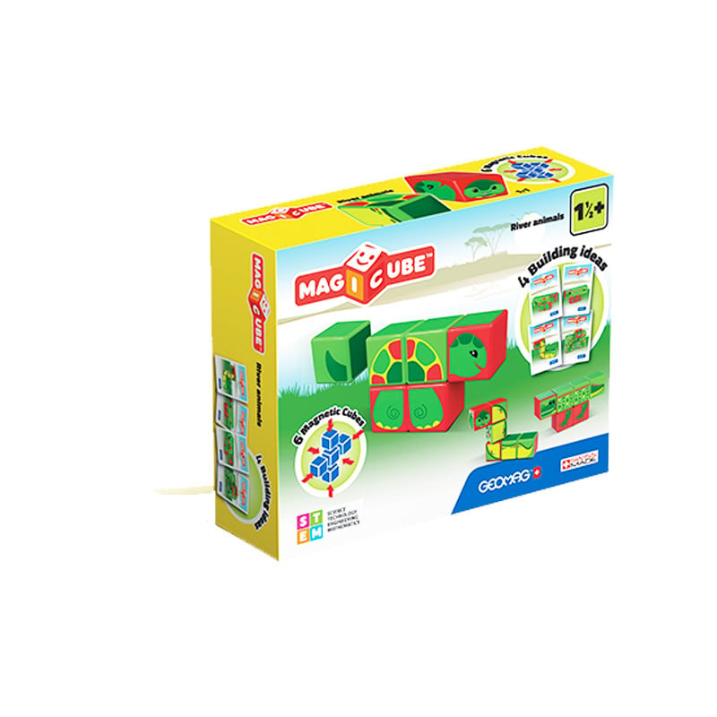 Конструктор магнитный Geomag 125mc magicube river turtle магнитные кубики речная черепаха