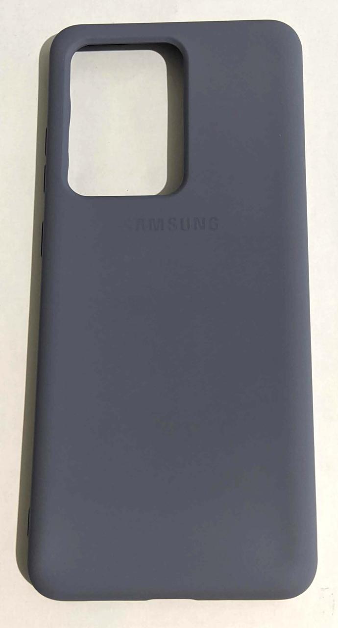 Силіконовий чохол Silicone Case для Samsung G988/S20 Ultra lavanda-greyLavender-gray