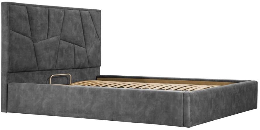 Ліжко двоспальне Richman Mega Comfort Bolzano 160х200 см Темно-сірий (new_bad_rich0046) - фото 3