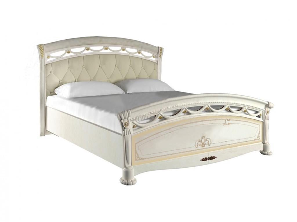 Ліжко c м'якою спинкою Міро-Марк Rosella Люкс 160х200 см Радика бежевий (RS-37-RB)