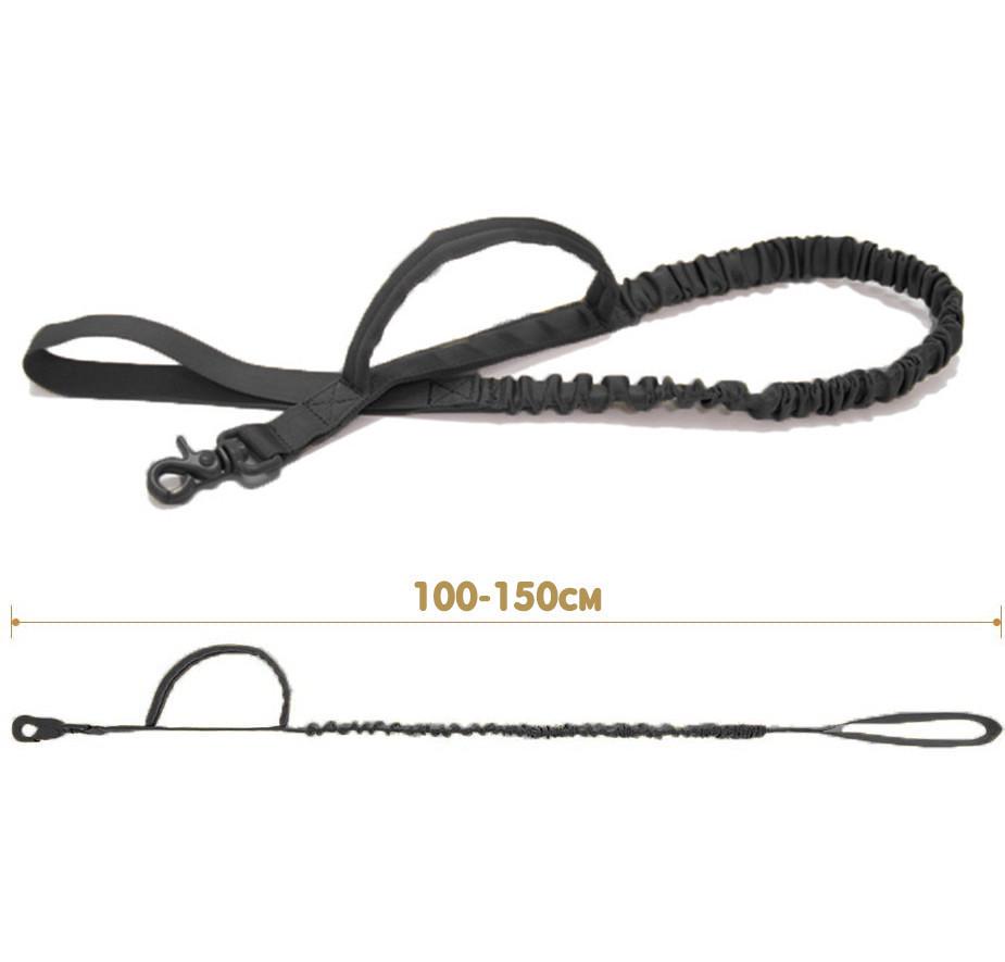 Повідець для собак Harness 100-150 см амуніція Чорний (1686243120) - фото 3 Повідець для собак Harness 100-150 см амуніція Чорний (1686243120) - фото 3