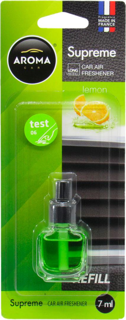 Ароматизатор для авто Aroma Car Supreme Refill Lemon на дефлектор жидкий 7 мл (0393250) Ароматизатор для авто Aroma Car Supreme Refill Lemon на дефлектор жидкий 7 мл (0393250)
