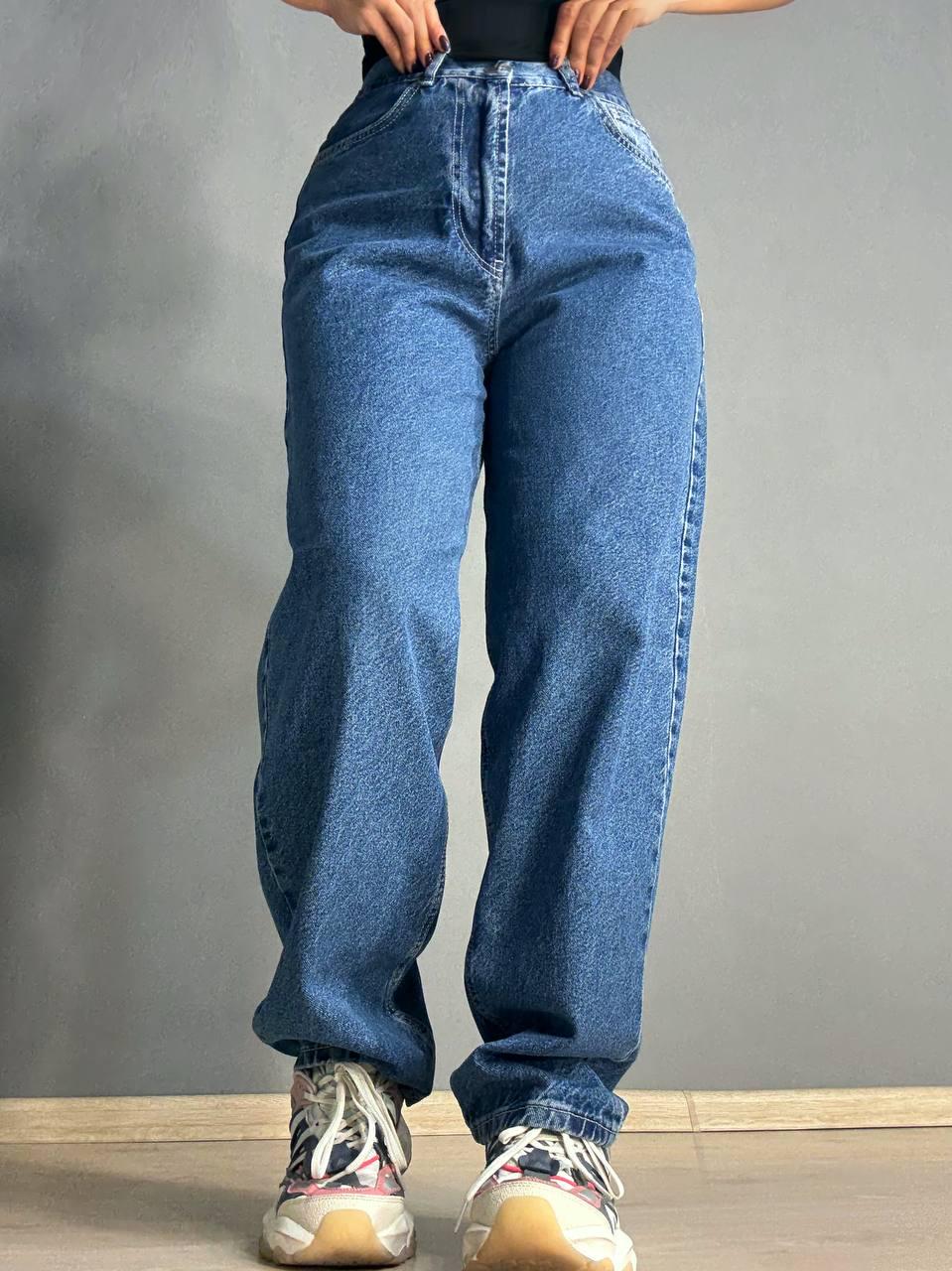 Джинсы женские ITS Basic 3144-1 бананы skater baggy р. 34 Синий (4833)