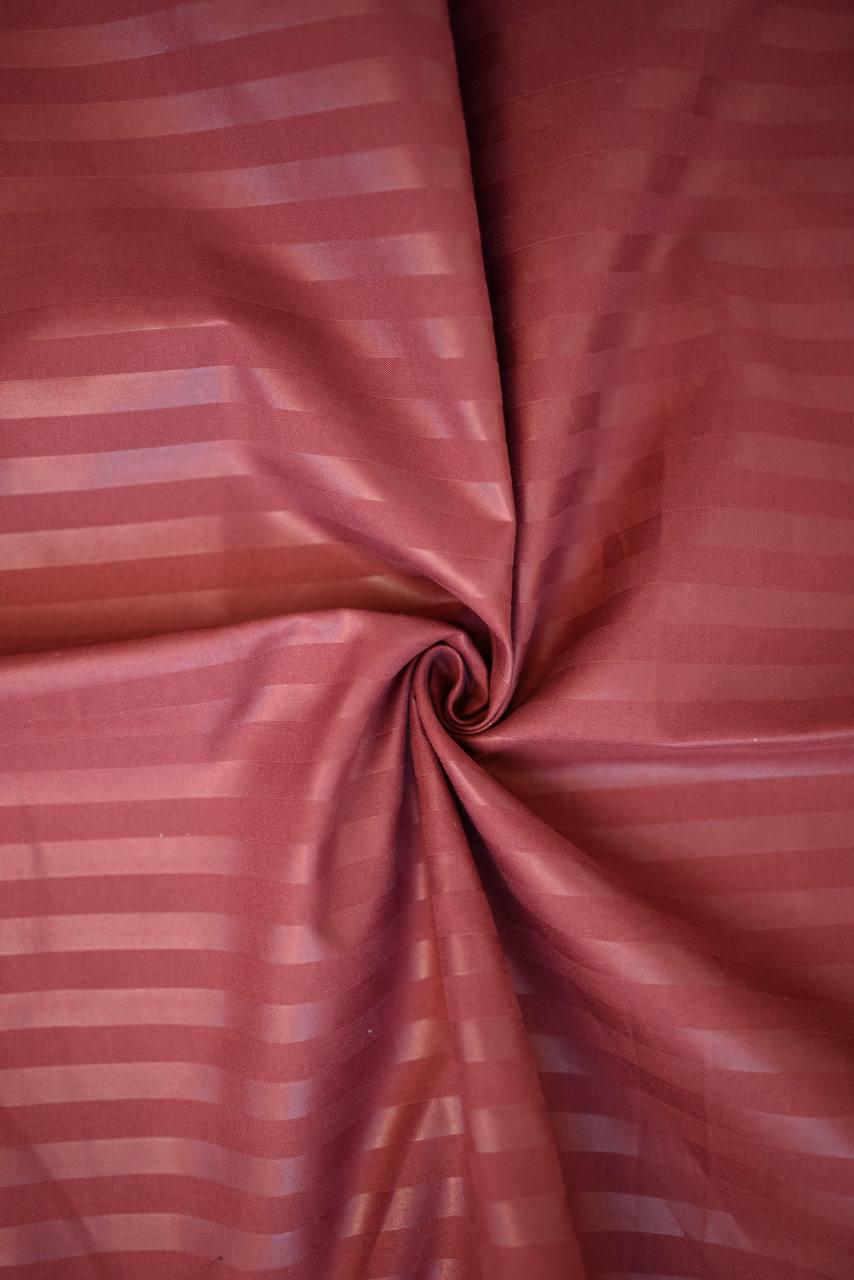 Комплект постільної білизни Signorina Siena зі страйп-сатину полуторний 50х70 см/70х70 см Вишня (0022P) - фото 5