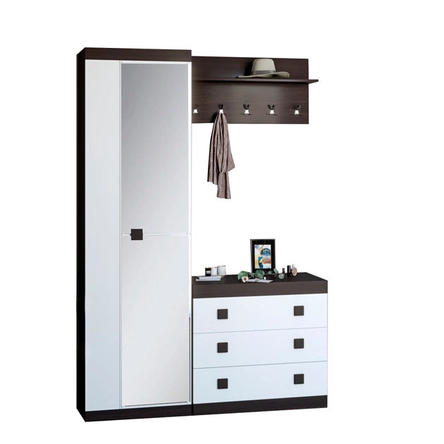 Прихожая Эверест Соната-4 Венге/Белый (EVR-20587)