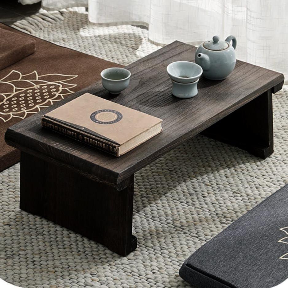 Столик для медитації з дерева Карахан 60х30х25 см Венге (МДТ-6030251212)