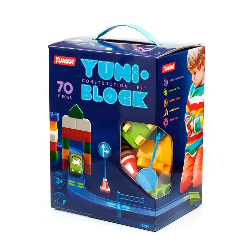 Конструктор детский YUNI-BLOK 70 больших деталей (IC-187-C-372)