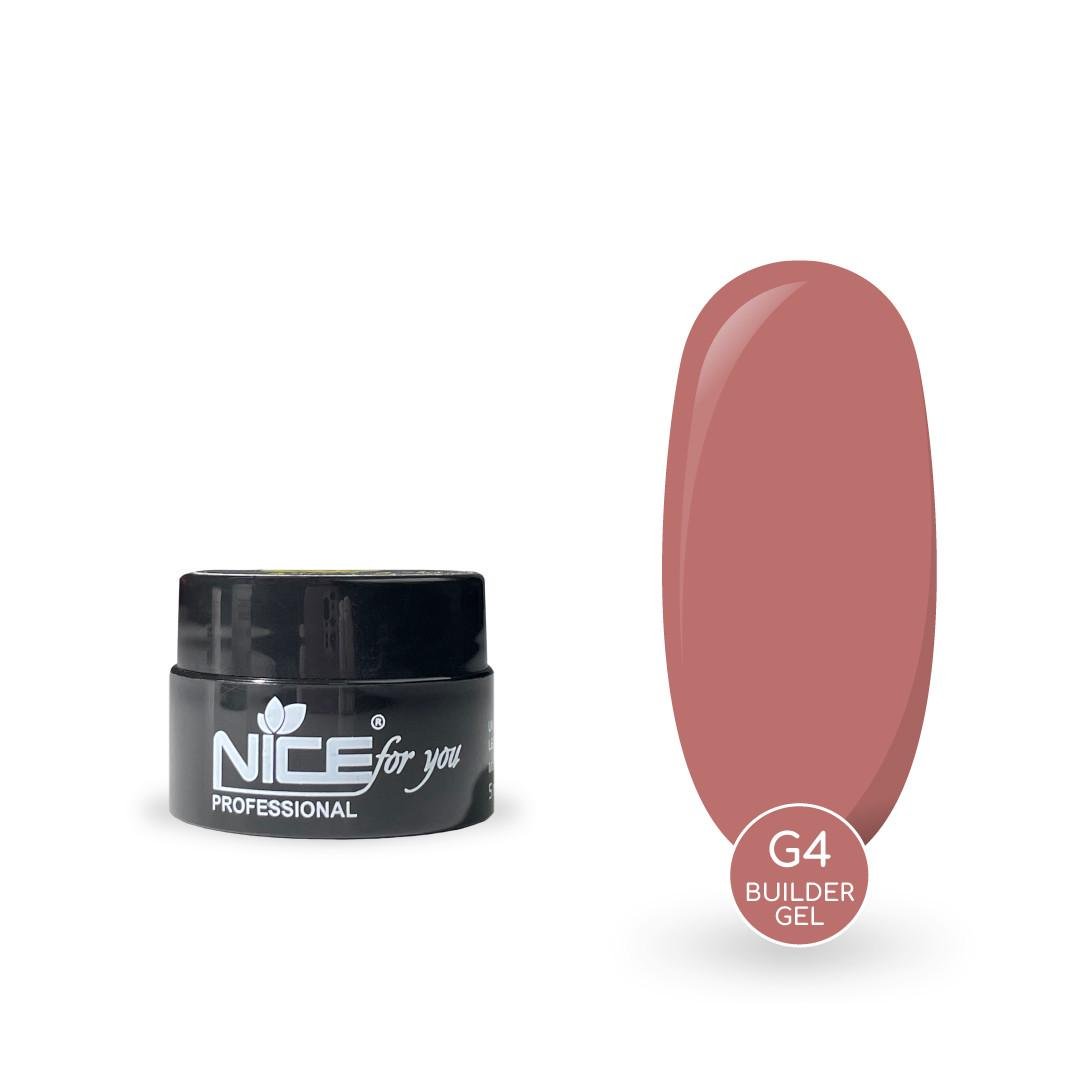 Гель для наращивания Nice for you 5 мл G-4 Pink