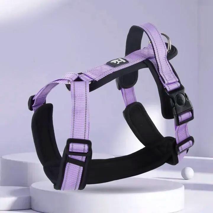 Шлейка анатомічна для дрібних/середніх/великих собак з ручкою M Фіолетовий (2603564268)