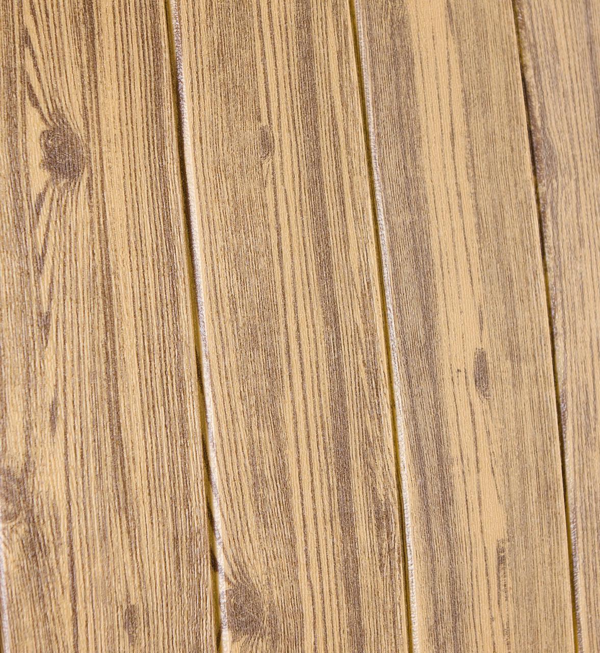 Панель самоклеящаяся 3D Loft звукоизоляционная 700x700x6 мм дерево Золотой