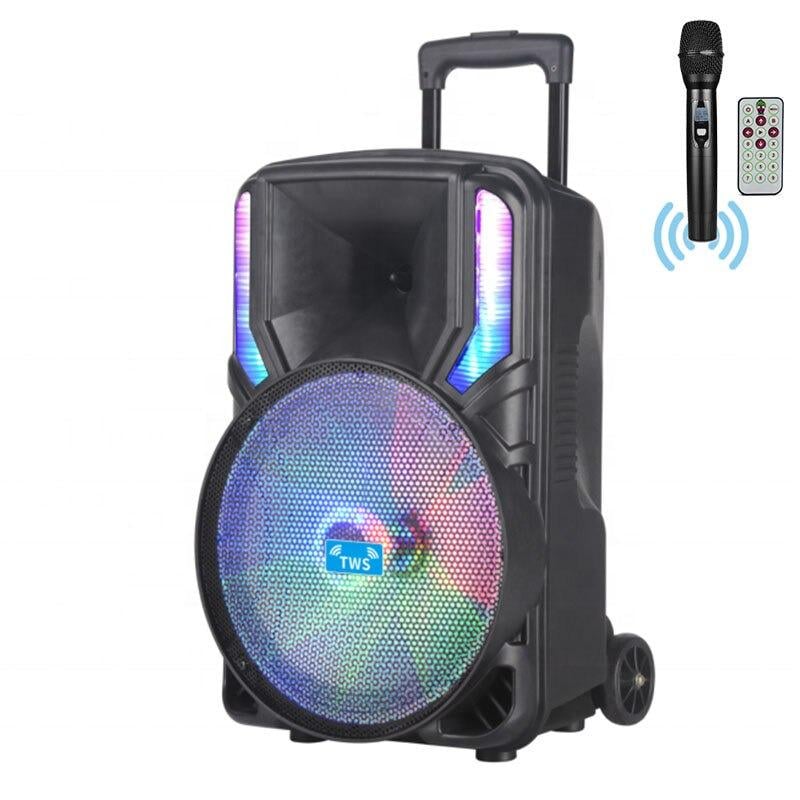 Портативна акустична система Winso GZ-612 RGB з мікрофоном 12" (b974a761) - фото 1