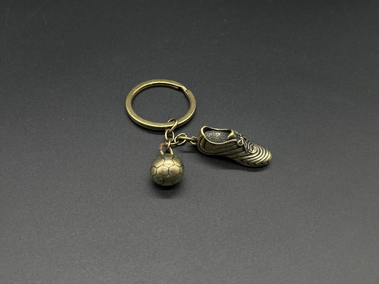 Брелок металлический Футбольный набор 85х25 мм Бронзовый (G-012-2)