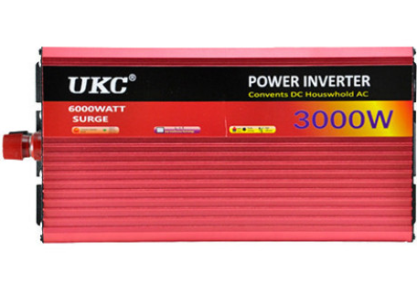 Інвертор UKC 24-220 V AR 3000W з функцією плавного пуску + USB