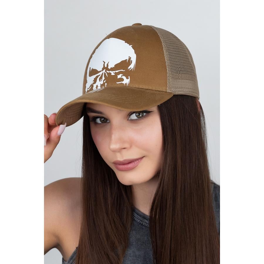 Кепка-тракер женская Braxton 1506-1 котоновая пятиклинка на сетке с регулятором р. 57-58/L Кемел (28207674)