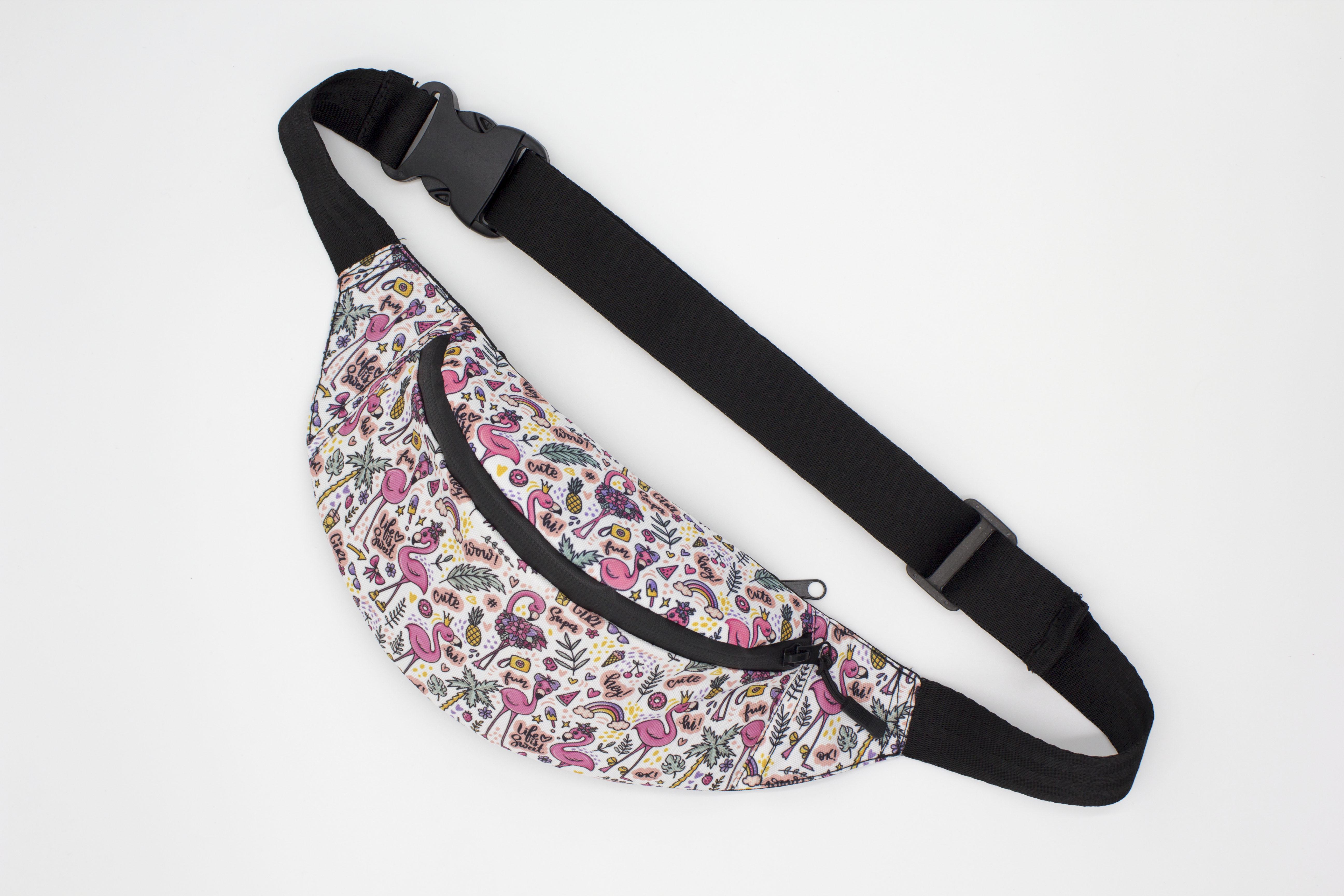 Сумка бананка Фламінго (BT-025) - фото 4 Сумка бананка Фламінго (BT-025) - фото 4