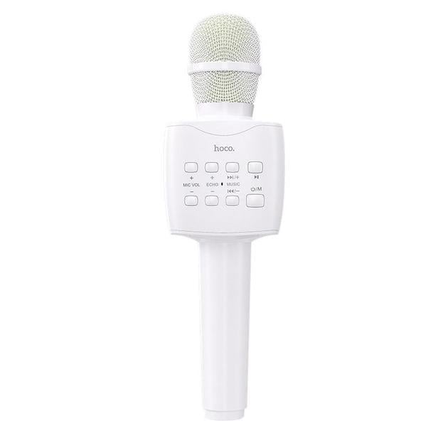 Микрофон караоке Bluetooth Hoco BK5 Cantando многофункциональный Белый