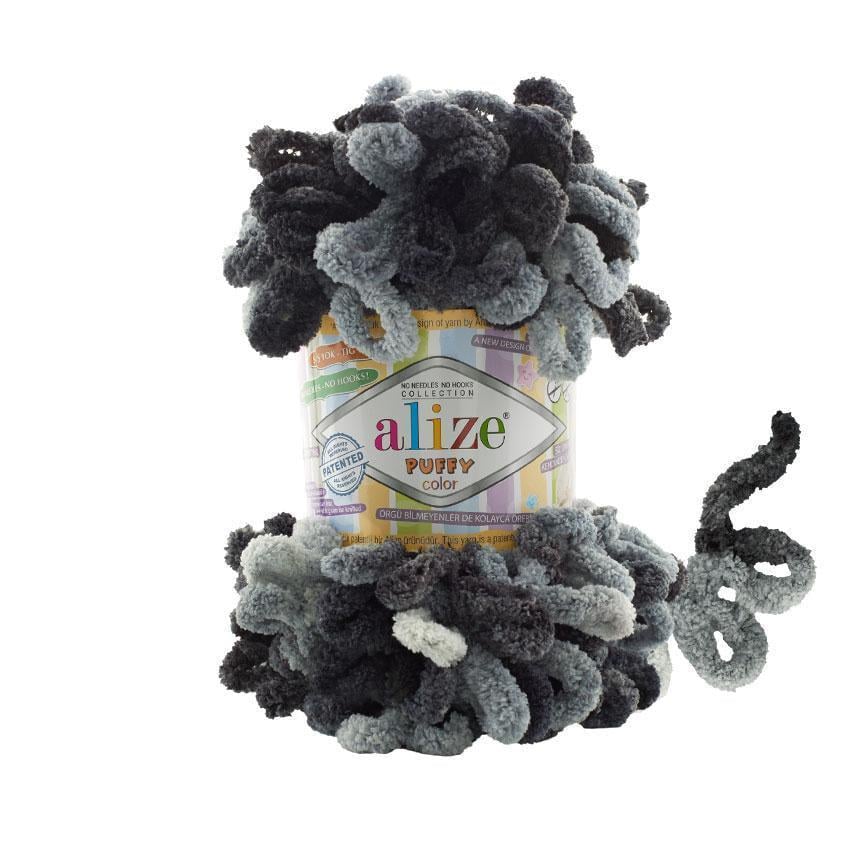 Пряжа фантазийная Alize Puffy Color петельная плюшевая 100 г Оттенки серого №6532 (2679066668) Пряжа фантазийная Alize Puffy Color петельная плюшевая 100 г Оттенки серого №6532 (2679066668)