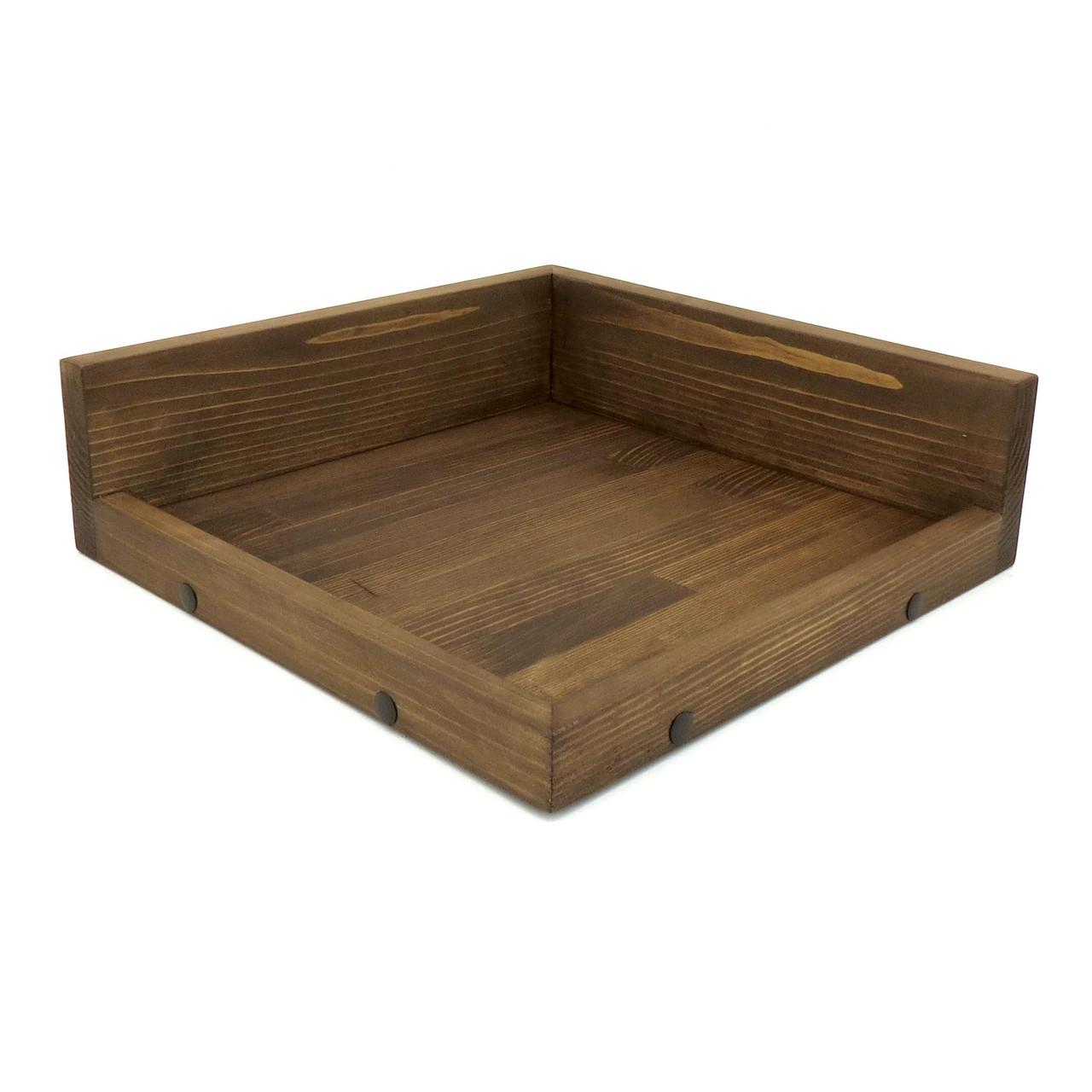 Полка настенная угловая из дерева Харабакоа Капучино (УНП-000709)