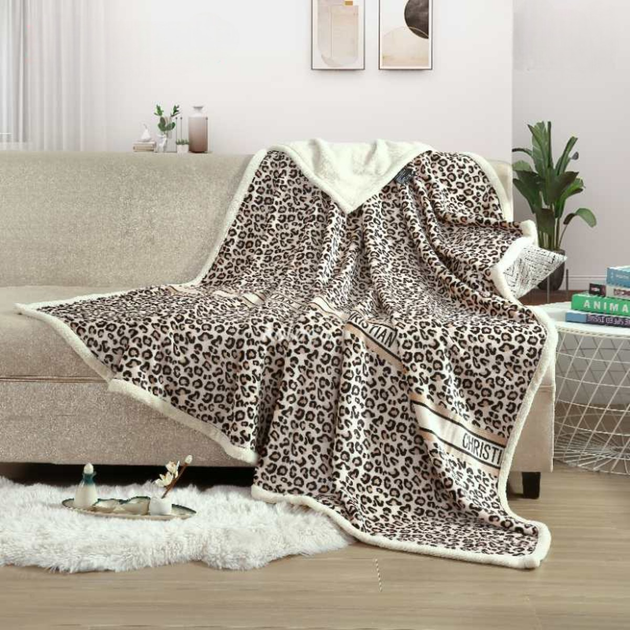Покрывало велюровое Леопард Коричневый (Д-Mpled004-07)