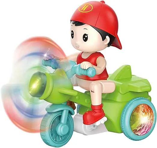 Игрушка музыкальная элосипед трехколесный с подсветкой и фигуркой человечка 3AA 20х17х11,5 см (30654863)