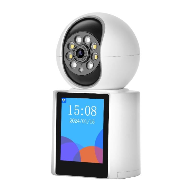 Камера відеоспостереження RIAS V1-20C IP iCSee APP 4MP з екраном 2,8" White (3_05466)