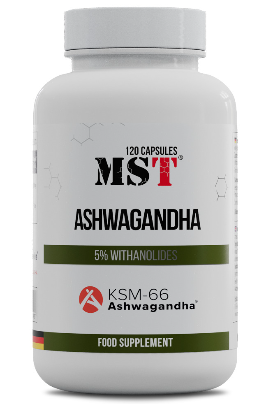Комплекс Ашваганда MST Ashwagandha KSM 66 120 капсул