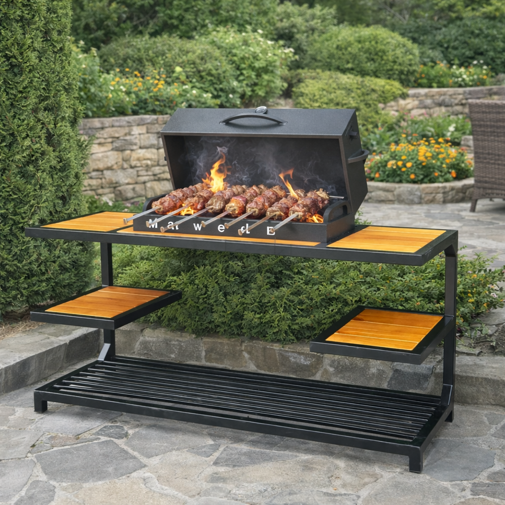 Мангал-барбекю Jooki Один на 12 шампуров 4 мм в стиле LOFT (10136)