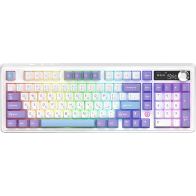 Клавиатура Ajazz AK980 V2 Gift Switch V2 Bluetooth/USB UA White/Blue (AK980-V2-G-PWB)