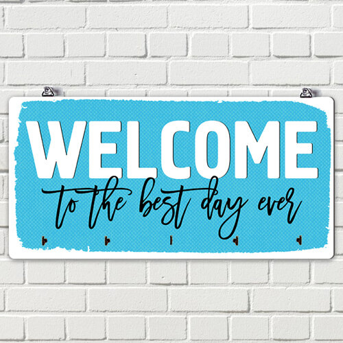Настенная ключница Welcome 36х18 см (KEDM_20F001) Настенная ключница Welcome 36х18 см (KEDM_20F001)