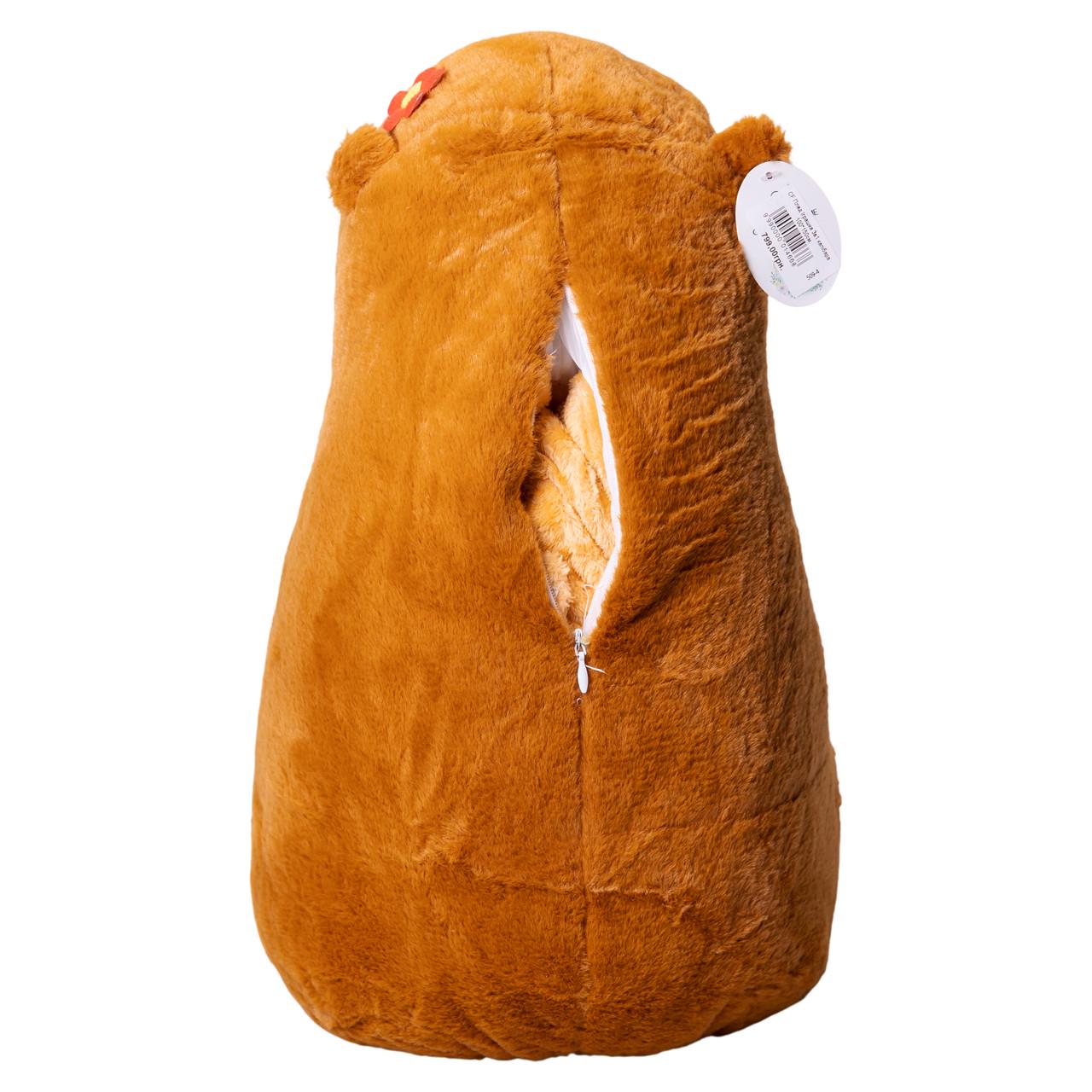 М'яка іграшка-плед подушка Colorful Home Капібара 3в1 Коричневий (509-4B) - фото 4