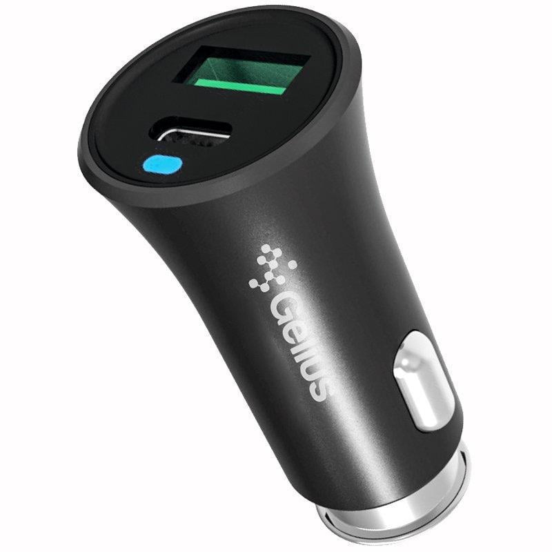Устройство автомобильное зарядное Gelius Pro Twix QC GP-CC006 с кабелем MicroUSB Black