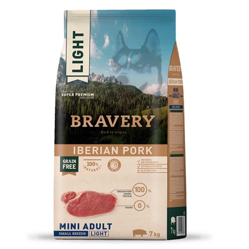 Корм для собак сухой Bravery Iberian Pork Mini с иберийской свининой 7 кг