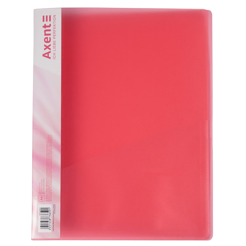 Папка-скоросшиватель Axent А4 Прозрачный/Красный (1304-24-A)