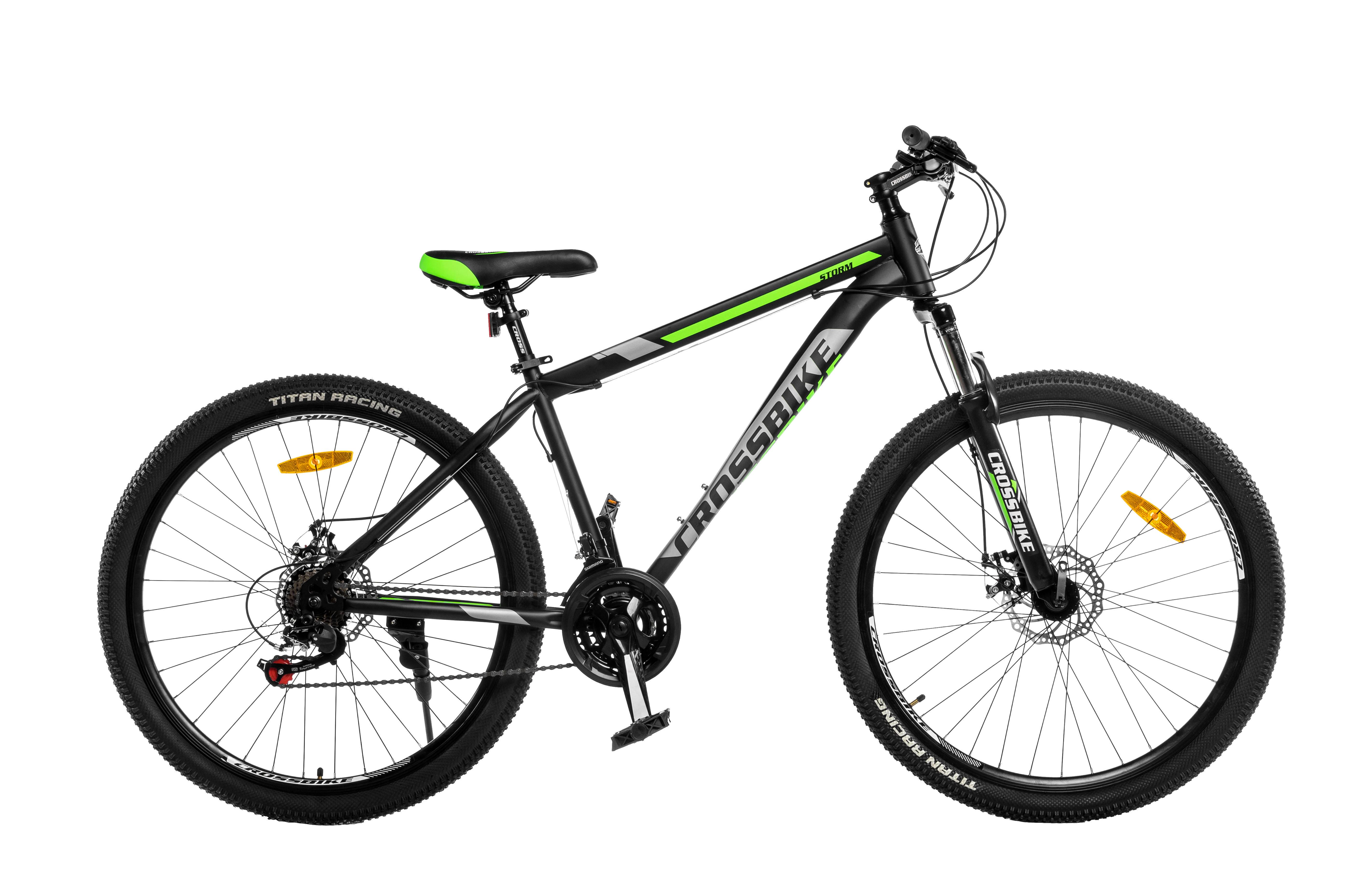 Велосипед CrossBike Storm 27"17" Черно-зеленый