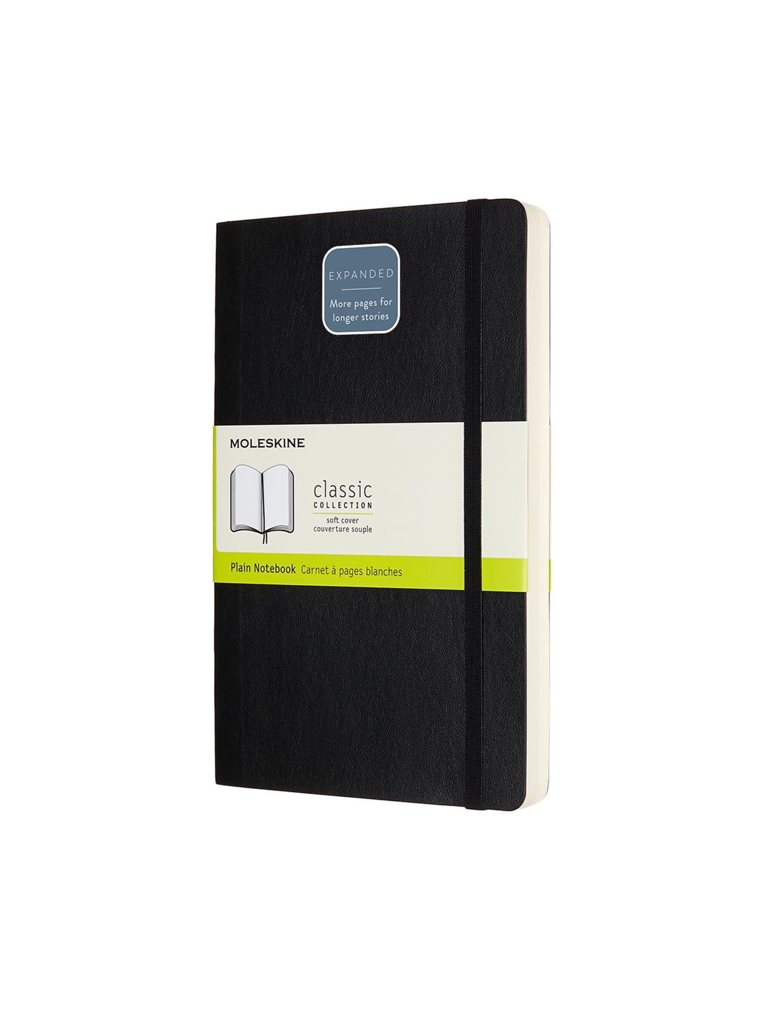 Блокнот Moleskine Classic Expanded средний нелинированный Черный мягкий (QP618EXP)